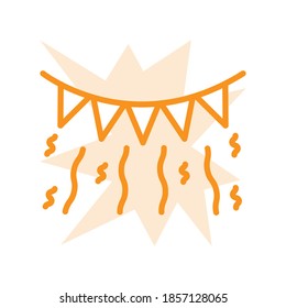 Illustration Vector graphic of new year iccon