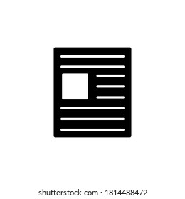 Illustration Vector graphic of newspaper icon. Fit for news, article, media, report etc.