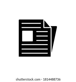 Illustration Vektorgrafik von Zeitungssymbol. Geeignet für Nachrichten, Artikel, Medien, Berichte etc.