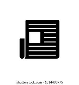 Illustration Vector graphic of newspaper icon. Fit for news, article, media, report etc.