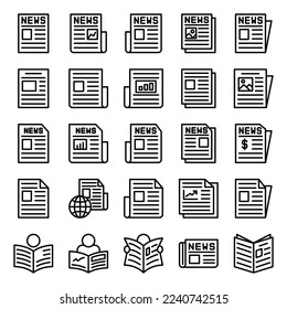 Illustration Vector Graphic of Newspaper icon