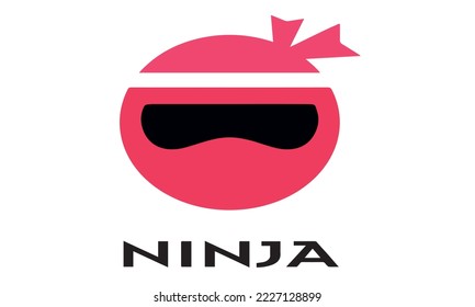 Illustration vector graphic of Ninja. Ninja minimalist style isolated on a white background. The illustration is Suitable for banners, flyers, stickers, Card, etc.