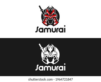 illustration vector graphic of ninja samurai. perfect of logos for games, schools, food brands etc.