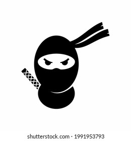 illustration vector graphic of ninja silhouette