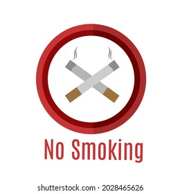 illustration vector graphic of no smoking logo,symbol,perfect for campaign,education banner,poster,etc.