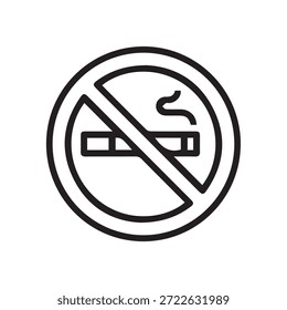 Illustration vector graphic of No Smoking Symbol