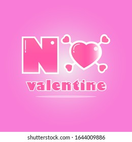 illustration vector graphic no valentine day, perfect for decorative, background, banner, etc