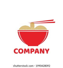 Gráfico vectorial de ilustración para logotipo de fideos