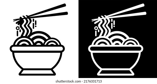 Illustration Vector Graphic Of Noodles Asian Food, Food Bowl, Spaghetti Pasta Icon