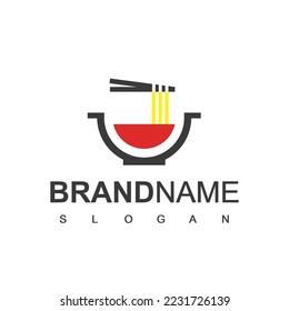 illustration vector graphic of noodles, for restaurant logo