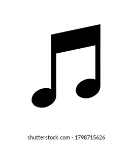 
illustration vector graphic of note music icon