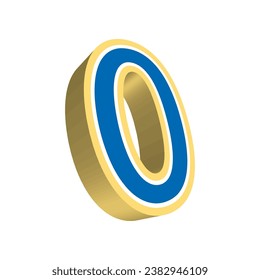 Illustration Vector Graphic of Number 3D design