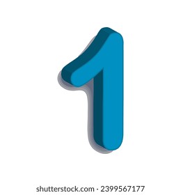 Illustration Vector Graphic of Number 3D design