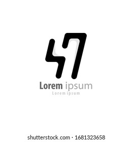 Abbildung der Vektorillustration des Logodesigns Nummer 47