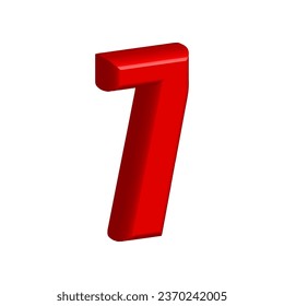 Illustration Vector Graphic of Number 7 design