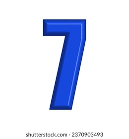 Illustration Vector Graphic of Number 7 design