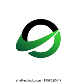 Illustration Vector Graphic of O Letter With Aerial Concept. Perfect to use for Technology Company
