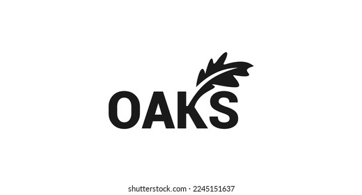 illustration vector graphic of oaks 