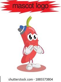 Illustration vector graphic off with ashamed poses. Perfect for card, poster, banner, T-shirt, etc.