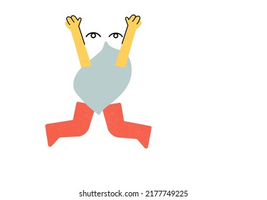 
illustration vector graphic off body human, good for banner, brochure, sticker, icon character  