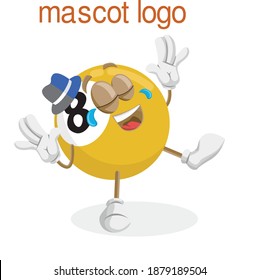Illustration vector graphic off with happy poses. Perfect for billboard logo, billiard product, etc.