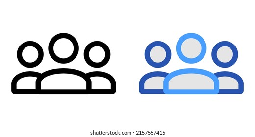 Illustration Vector Graphic of office business, people group team, leadership icon