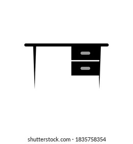 Illustration Vector graphic of office table icon