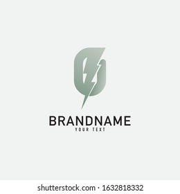 illustration vector graphic ofthe letter O which forms a lightning sign isolated in white background perfect for electrical industry or start-up