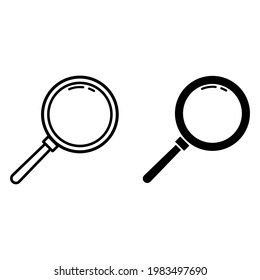 illustration vector graphic og magnifiying glass, you can use for icon on your website, app, etc.