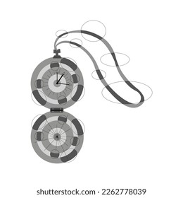 illustration vector graphic of old clock 