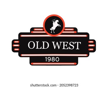 Illustration Vector Graphic of Old West Concept,Suitable for Banner,Logo,Poster,Flyer,Background,etc.
