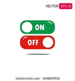 Illustration vector graphic of On off vector icon. Switch button sign. On/Off switch symbol.
