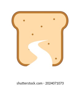 Illustration Vector Graphic of On Road Bread Logo. Perfect to use for Technology Company
