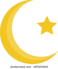 illustration vector graphic of one of the symbols of Islam that is often used in mosques. Perfect for ramadan design.