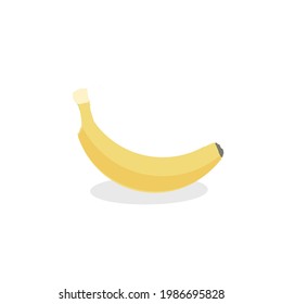 Vektorgrafik einer Banane auf weißem Hintergrund