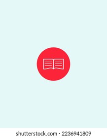 Illustration vector graphic of open the book. Book icon 
