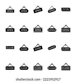 Illustration Vector Graphic of Open Close tag icon