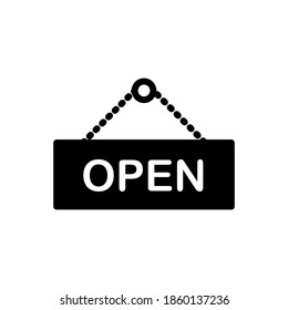 Illustration Vector graphic of open icon template