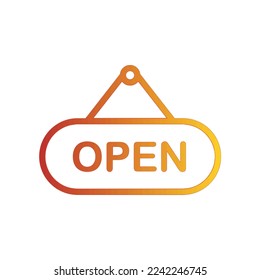 Illustration Vector graphic of Open sign  icon. Fit shop, market, business, store etc.
