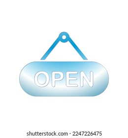 Illustration Vector graphic of Open sign  icon. Fit shop, market, business, store etc.