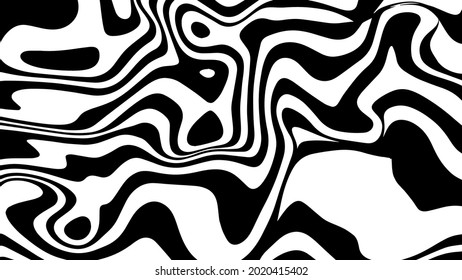 Illustration vector graphic of optical art abstract background liquify lines design. Black and white liquify lines design. Perfect for wall decoration, poster, cover, wedding greeting design etc.
