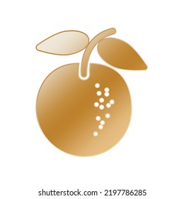 Illustration Vektorgrafik von Orange Frucht Symbol. Geeignet für Vitamin, Bio, gesund, Vegan, Saft etc.