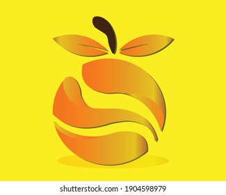 Illustration vector graphic of orange logo