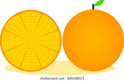 illustration vector graphic of orange, perfect for children's book, kids clothes pattern etc.