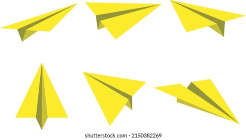 Illustration vector graphic of origami plane, perfect for creative toy
