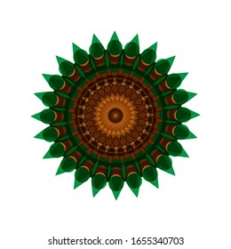 illustration vector graphic of Ornament beautiful. Modern Decorative floral color mandala. fit for logo, icon or symbol, etc
