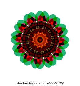 illustration vector graphic of Ornament beautiful. Modern Decorative floral color mandala. fit for logo, icon or symbol, etc