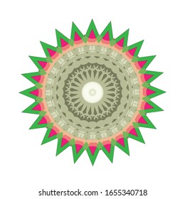 illustration vector graphic of Ornament beautiful. Modern Decorative floral color mandala. fit for logo, icon or symbol, etc