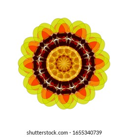 illustration vector graphic of Ornament beautiful. Modern Decorative floral color mandala. fit for logo, icon or symbol, etc