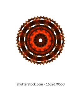 illustration vector graphic of Ornamental round geometric pattern. fit for logo, icon or symbol, etc
